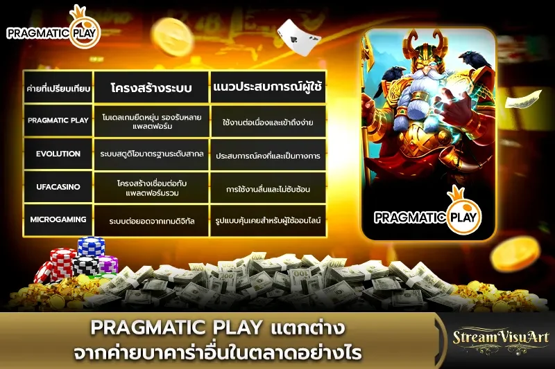 pragmatic play แตกต่างจากค่ายบาคาร่าอื่น