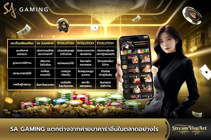 sa gaming แตกต่างจากค่ายบาคาร่าอื่น